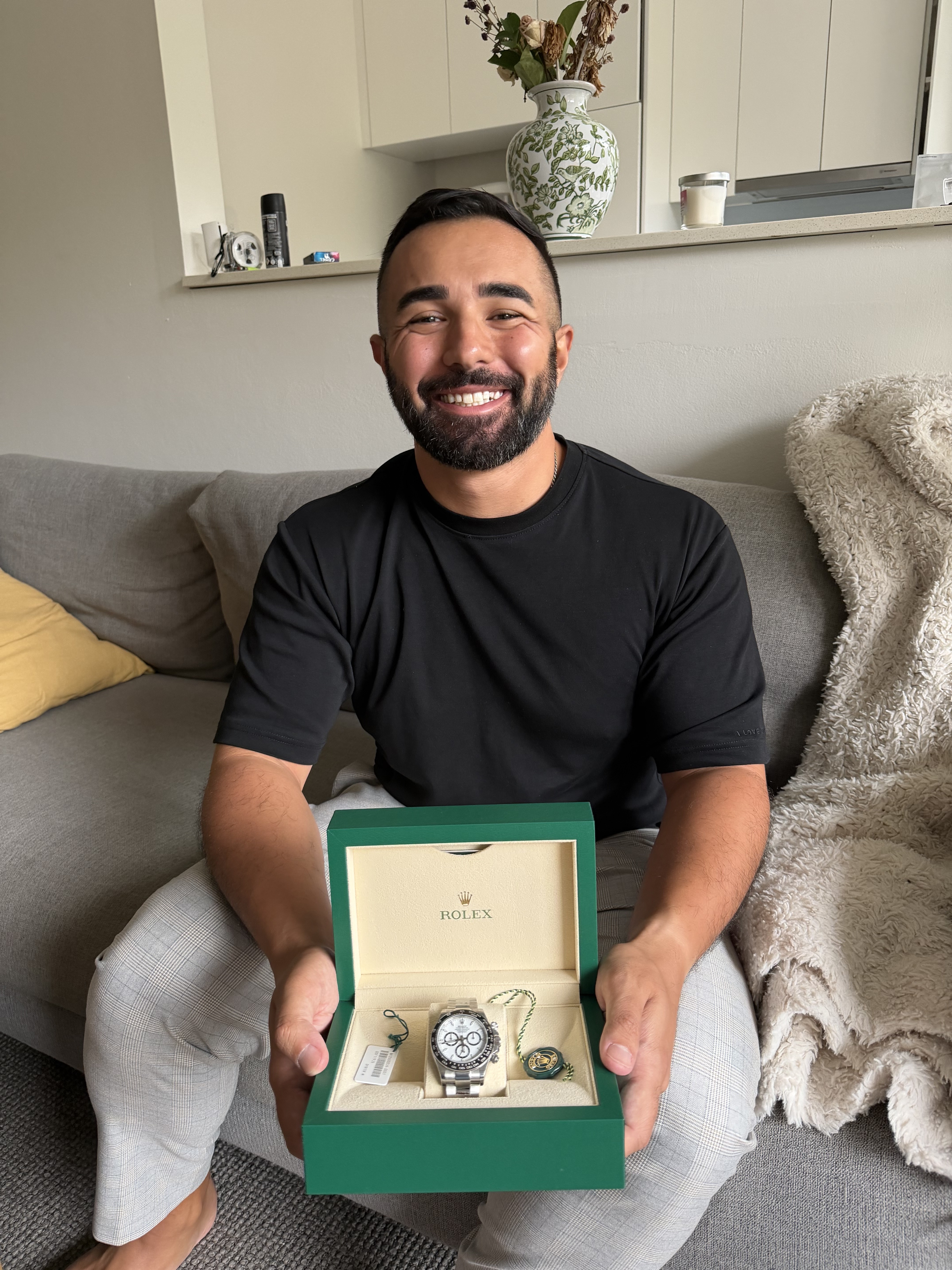 Kristian P. with their Rolex Daytona "Panda"