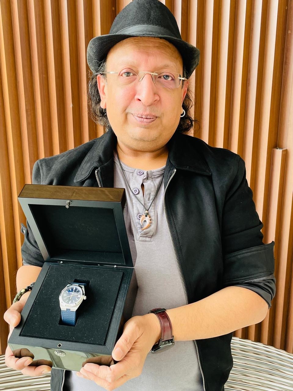 Amit S. with their VC Overseas Blue Dial